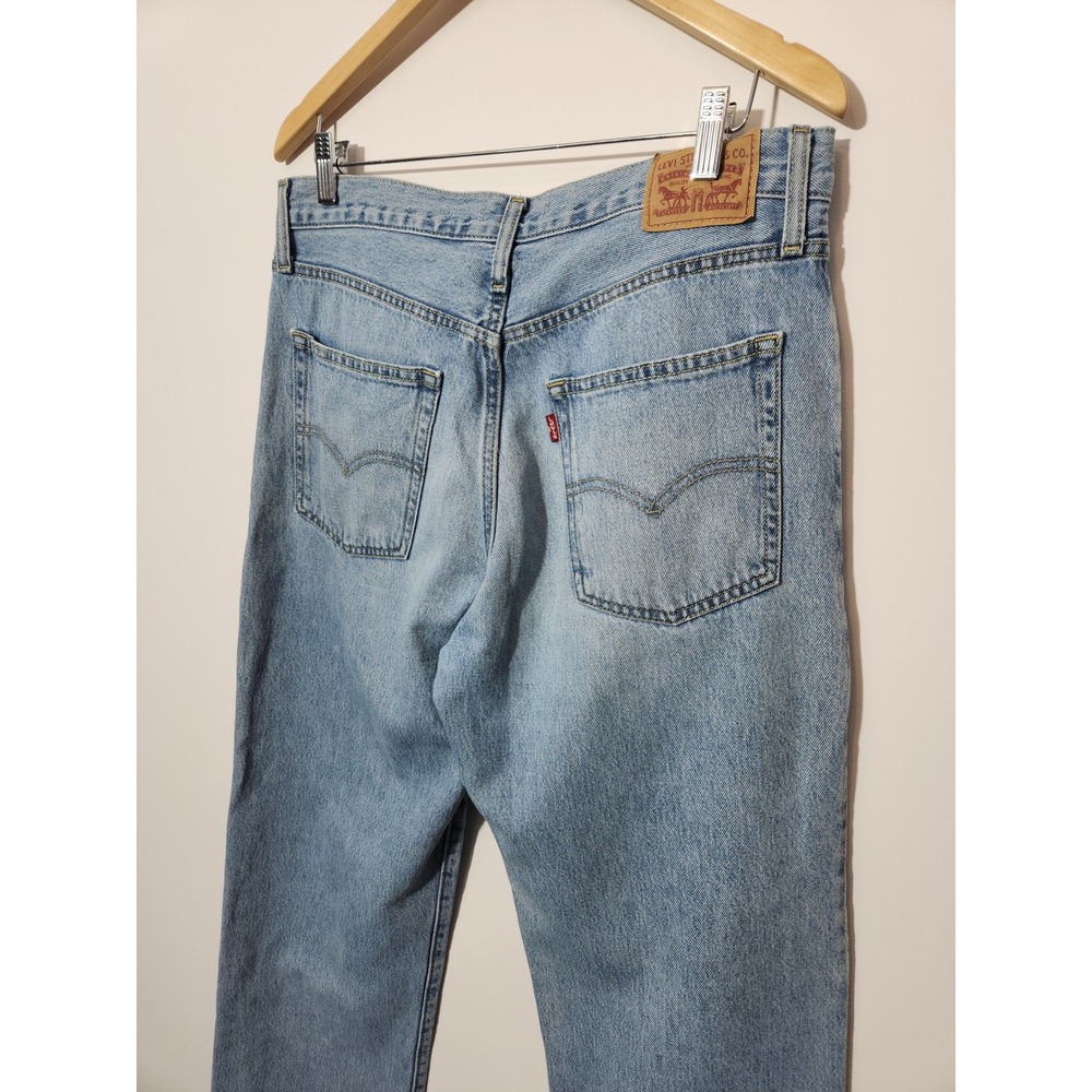 Levis 94 Baggy Jeans Womens 31 Riveting Light Wash Straight Leg Denim A3510-0035 - Picture 7 of 8